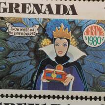 F001 グレナダ切手　「ディズニーの『白雪姫と7人のこびと』のデザイン切手7種セット」　1980年発行　未使用_画像3