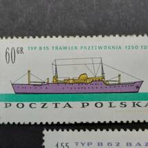 J188 ポーランド切手「船舶絵図切手6種完」1961年発行　未使用_画像2