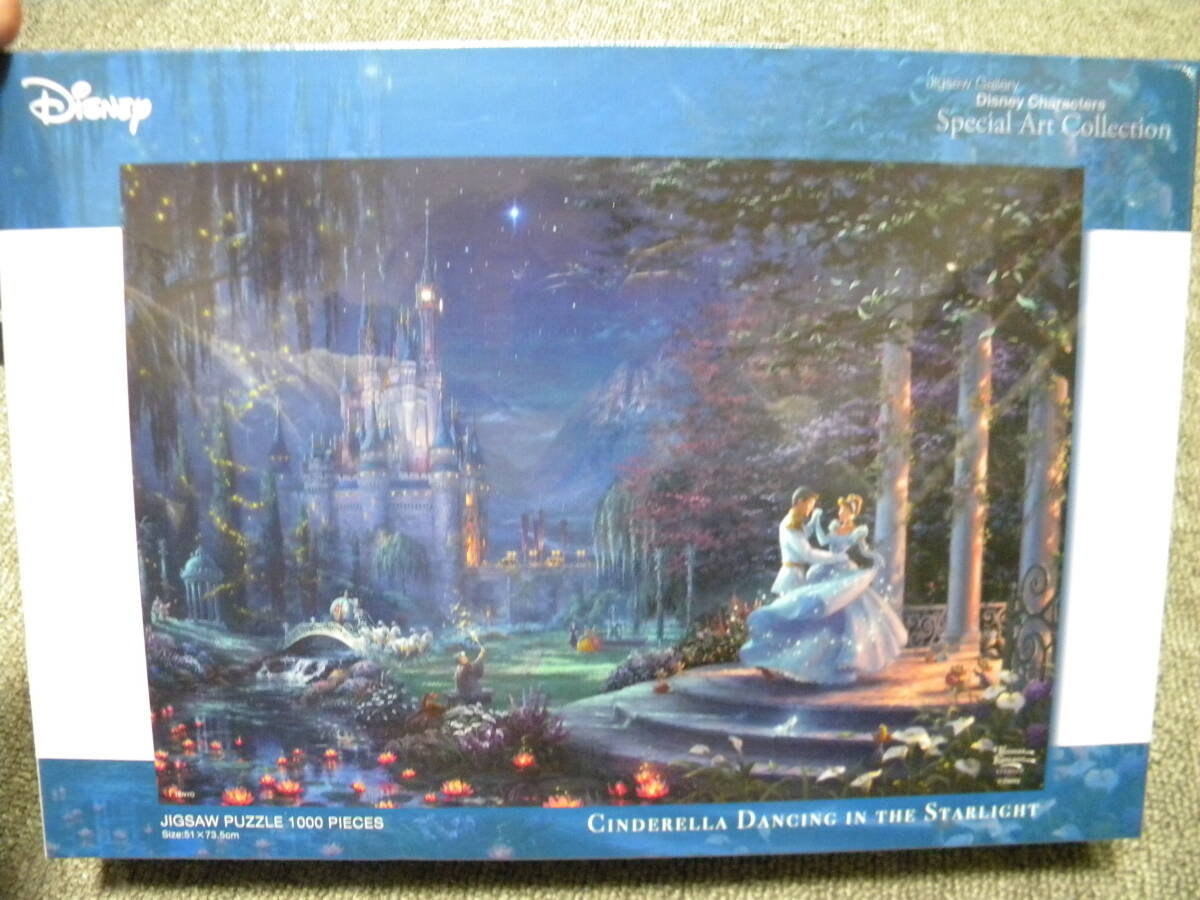★Disney (Cinderella)★Thomas Kinkade★Cinderella Dancing in the Sterlight★1000 piece★Jigsaw puzzle★Canvas style finish, toy, game, puzzle, Jigsaw Puzzle
