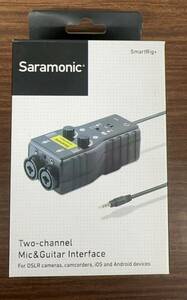 Saramonic SmartRig+ 2チャンネル XLR/3.5mm カラオケマイク オーディオミキサー プリアンプ&ギターインターフェース