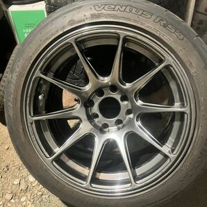 xxr527 8.25j±0 195/50r15 ハンコック 4h pcd100 114.3マルチ 直接取引希望 発送も可 ロードスター シルビア フィットの画像2