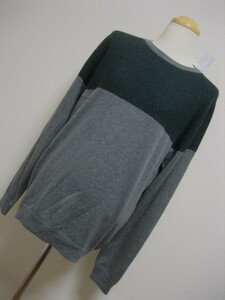  new goods * spring * baby alpaca & top class pima cotton * gray design knitted * cheap prompt decision 