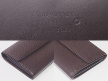 ◆ミウラ◆ルイ・ヴィトン LOUIS VUITTON エピ ポシェット ポルトモネ カルトクレディ 長財布 M6357D モカ_画像5