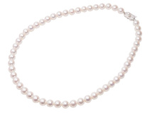 ◆ミウラ◆ミキモト MIKIMOTO パール/7.5mm～8mm ネックレス シルバー金具_画像1