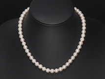 ◆ミウラ◆ミキモト MIKIMOTO パール/7.5mm～8mm ネックレス シルバー金具_画像5