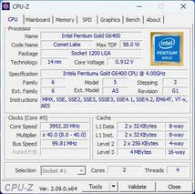 自作デスクトップパソコン Intel Pentium Gold G6400 / 16GBメモリ / Radeon RX 550 / 無線LAN / DVD-RWW_画像7