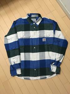 CARHARTT WIP 23AW L/S LYMAN SHIRT L カーハート ネルシャツ 長袖 シャツ ライマンシャツ チェックシャツ ブルー グリーン