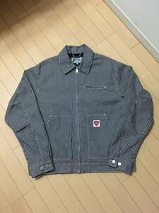 CARHARTT WIP 23SS Terrell Jacket Dark Navy wax rinsed S カーハート テレルジャケット ヒッコリー ストライプ ワーク ジャケット 