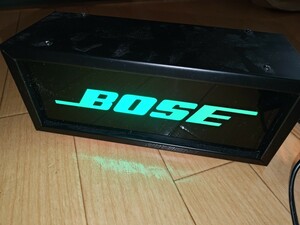 希少　珍品　昭和家電　BOSE ボーズ　替え玉付き　電飾看板　　美品　当時物