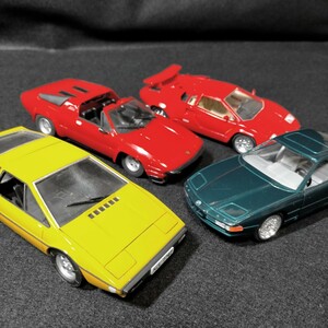 4 pcs. set 1/24 SANNYSIDE counter kBMW850i Gunze Silhouette nichimo Lotus esprit LAMBORGHINI LOTUS SS7703 SS7719 minicar 