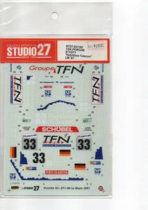 ■スタジオ27 STUDIO27 1/24 PORSCHE ポルシェ 911GT1 "Hutchison Telecom" 1997 Le mans デカール ST27-DC182 未使用