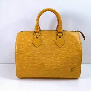 105【中古】LOUIS VUITTON ルイヴィトン ハンドバッグ M43019 エピ タッシリ イエロー スピーディー25 レディースバッグ 南京錠付き 現状品