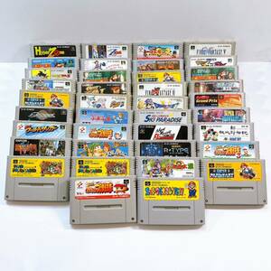 353☆中古☆ スーパーファミコン ソフト まとめ 38個セット スーファミ SFC SuperFamicom マリオ ドンキーコング パワプロ 他 現状品