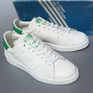 デッド!! GB 7 /25.5cm 80s フランス製 adidas STAN SMITH スタンスミス 白緑 オリジナル ビンテージ