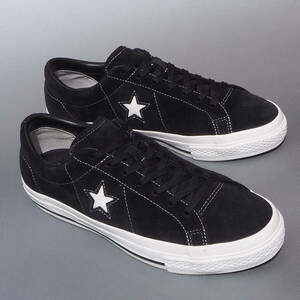 美品!! US 8 / 26.5cm converse ワンスター BLACK 黒 スエード ONE STAR ゴルフ GOLF ONESTAR スパイクレス