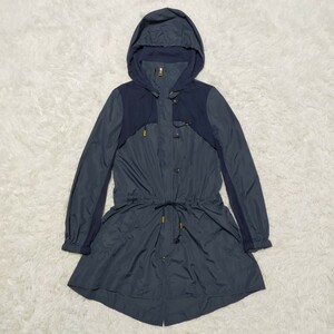  ultimate beautiful goods Le Ciel Blue Le Ciel Bleu nylon coat navy Gold lady's M spring coat silk chiffon 