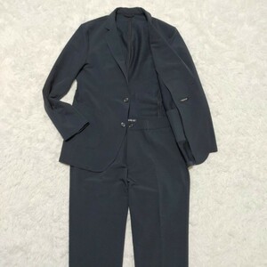  beautiful goods ROVERTRY Rover Try Easy suit setup men's LL XL large size pants suit navy navy blue color elasticity 