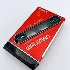 1円～ SONY ソニー WALKMAN カセットウォークマン WM101 レッド 赤 昭和レトロ オートリバース Auto Reverse カセットテープ 1985