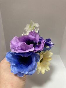 お花の髪飾り⑥ ハンドメイド