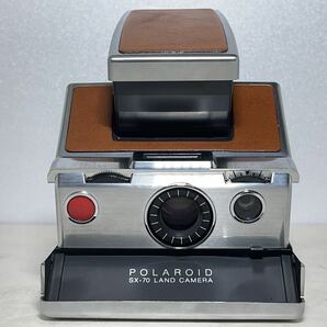 ◆美品◆Polaroid ポラロイド LAND CAMERA ALPHA インスタント カメラ ブラウン 革ケース付の画像2