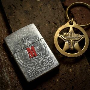 【 特別出品 】 1円スタート 未使用 2000年 Marlboro MEDIUM StarCompass Zippo マールボロ スターコンパス ジッポー Silver シルバー