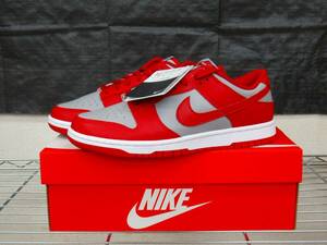 国内正規 NIKE DUNK LOW RETRO GRAY/RED ナイキ ダンク ロー レトロ US8 26cm DD1391-002 カラー：GRAY/RED 