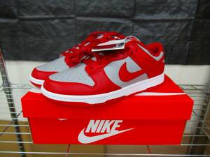 国内正規 NIKE DUNK LOW RETRO GRAY/RED ナイキ ダンク ロー レトロ US9.5 27.5cm DD1391-002 カラー：GRAY/RED 