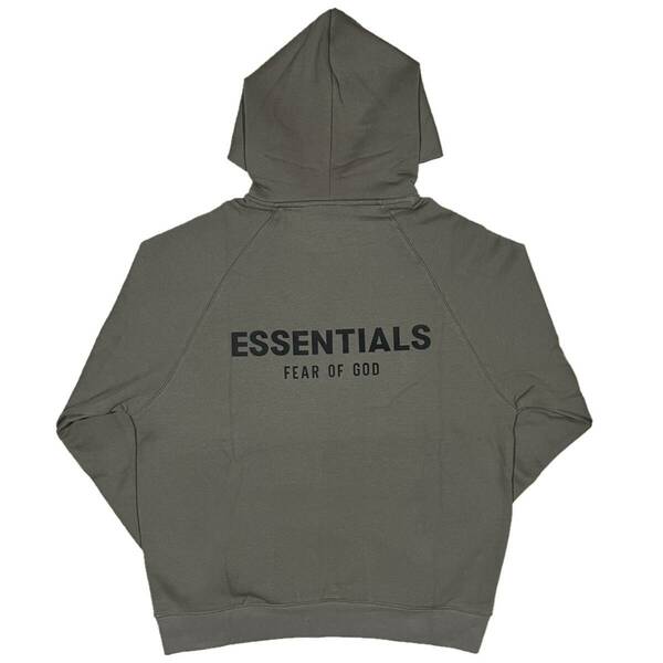 [並行輸入品] FEAR OF GOD FOG ESSETIALS エッセンシャルズ バックロゴ プルオーバーパーカー (ink) (XL)