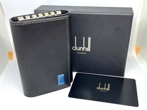 【フィルム付 未使用品】dunhill ダンヒル SIDECAR サイドカー 7ホック キーケース ダークブラウン 