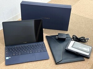 ASUS ZenBook 3 UX390U intel corei7 ノートパソコン PC ソフトケース・外箱・バッテリーコード・説明書付き 現状品