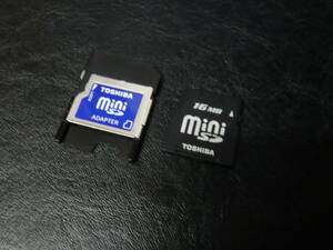 動作保証！東芝 TOSHIBA miniSD 16MB SDカードアダプタ付