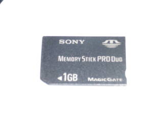 動作保証！SONY メモリースティック PRO Duo 1GB MAGICGATE 安心の日本製　①