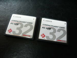 動作保証！Canon CFカード FC-32M 32MB ２枚セット 