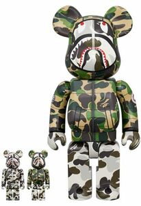 新品未開封 BE@RBRICK BAPE(R) × CANADA GOOSE SHARK 100％ & 400％ ベアブリック 