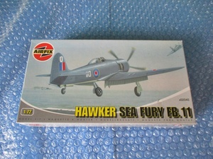 プラモデル エアーフィックス AIRFIX 1/72 ホーカー シーフューリー FB.11 HAWKER SEA FURY FB.11 未組み立て 昔のプラモ