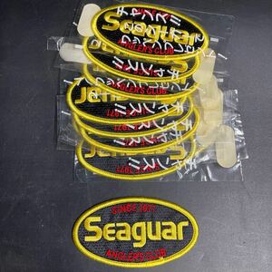 オ07 ラ/新品 釣り フィッシング シーガ Seaguar ワッペン 10枚 まとめて ビンテージ レトロ アイロンワッペン 非売品