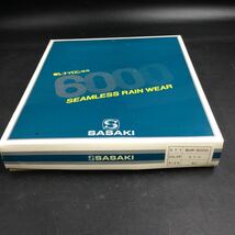 す12/新品 未使用 釣り フィッシング 釣具 レインウェアー 雨具 カッパ サイズ XL SASAKI BHR-6000 エンジ アウトドア _画像5