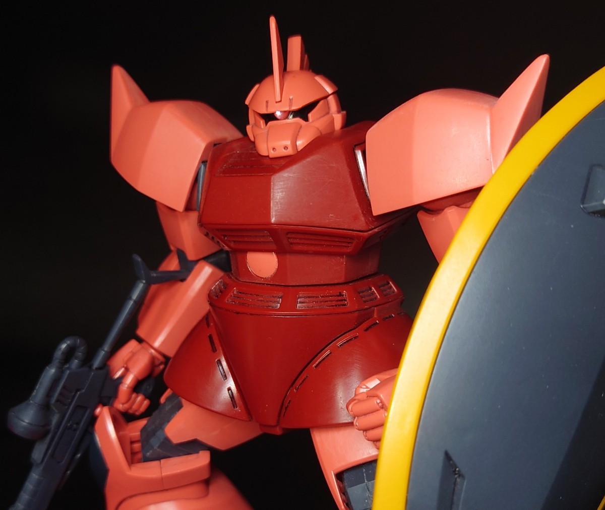 HG 1/144 Mobile Suit Gundam Char exklusiv Gelgoog Lackiertes Fertigprodukt Gunpla Originalprodukt Willkommen im Paket, Charakter, gundam, Fertiges Produkt