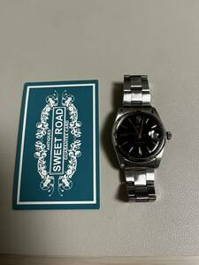 TUDOR チュードル チューダー小薔薇マーク 黒文字盤 デカバラ手巻き