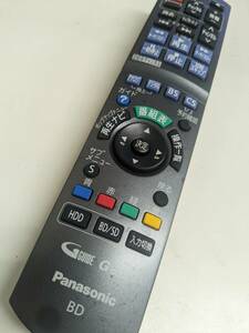 [FB-19-165] Panasonic BD remote control N2QAYB000188 electrification doesn't do * Junk 
