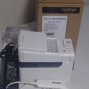 ブラザー工業 TD-2135NWBSA（日本国内品）バーコードリーダー、テープ60×60 9ロール付