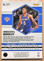 IMMANUEL QUICKLEY (イマニュエル・クイックリー) 2020-21 MOSAIC ROOKIE ルーキー トレーディングカード 【NBA,ニックス,KNICKS】_画像2