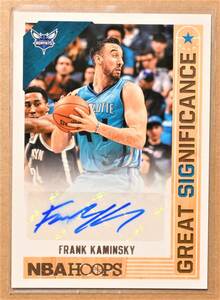 FRANK KAMINSKY (フランク・カミンスキー) 2017-18 サイン オート トレーディングカード 【NBA Charlotte Hornets シャーロットホーネッツ