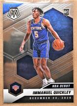 IMMANUEL QUICKLEY (イマニュエル・クイックリー) 2020-21 MOSAIC ROOKIE ルーキー トレーディングカード 【NBA,ニックス,KNICKS】_画像1