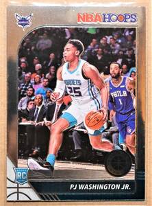 PJ WASHINGTON JR. (PJ ワシントン) 2019-20 NBA HOOPS PREMIUM STOCK ルーキー トレーディングカード 【シャーロット・ホーネッツ,Hornets