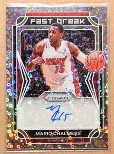 MARIO CHALMERS (マリオ・チャルマーズ) 2021-22 PRIZM FAST BREAK サイン AUTO トレーディングカード 【NBA,マイアミヒート,MIAMI HEAT】