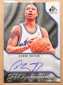 CARON BUTLER (カロン・バトラー) 2009-10 SP AUTHENTIC サイン AUTO トレーディングカード 【NBA,ワシントン・ウィザーズ,WIZARDS】