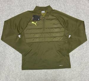 送料520円～◇新品◇PUMA プーマ◇XL◇トレーニングウェア INDIVIDUALLIGA ハイブリッド トップ◇ ディープ オリーブ