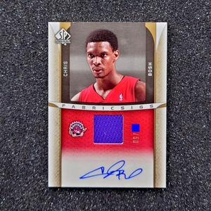 ◆【50枚限定 Auto】Chris Bosh NBA UD 2006-07 UD SP Authentic Fabricsigs ◇検索：クリス・ボッシュ 直筆サイン Game-Used Memorabilia