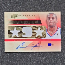 ◆【Auto card】Andre Iguodala 2008-09 UD Premier Premier Attractions card#AT-AI 50枚限定　◇検索：アンドレ・イグダーラ 直筆サイン_画像1